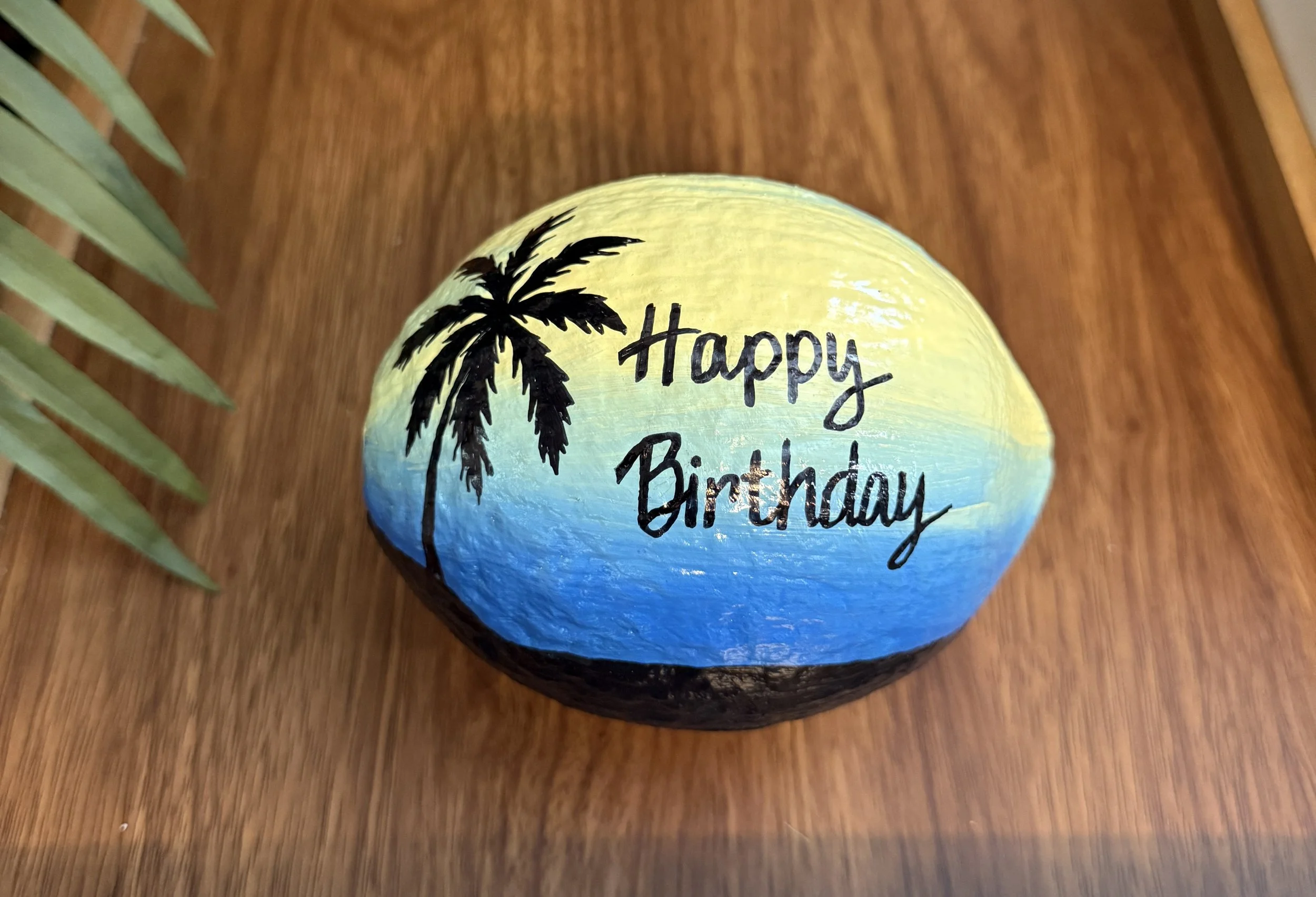 sustainable birthday gifts painted coconut cups