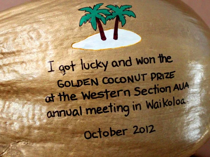 Recognize outstanding achievement with a Golden Coconut Award. A memorable custom coconut trophy for employees, sales teams and special events.