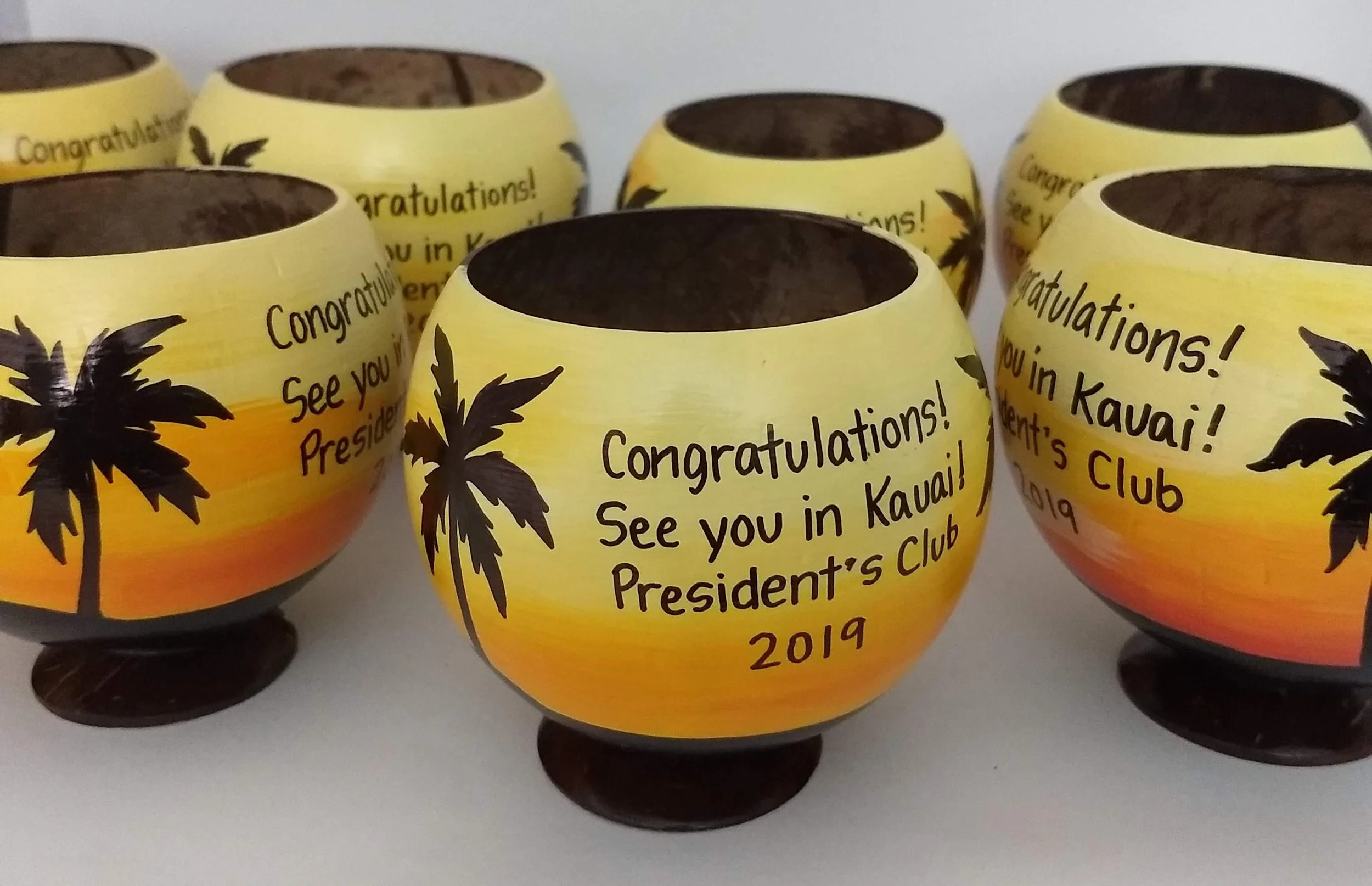 eco friendly custom presidents club invitation coconut