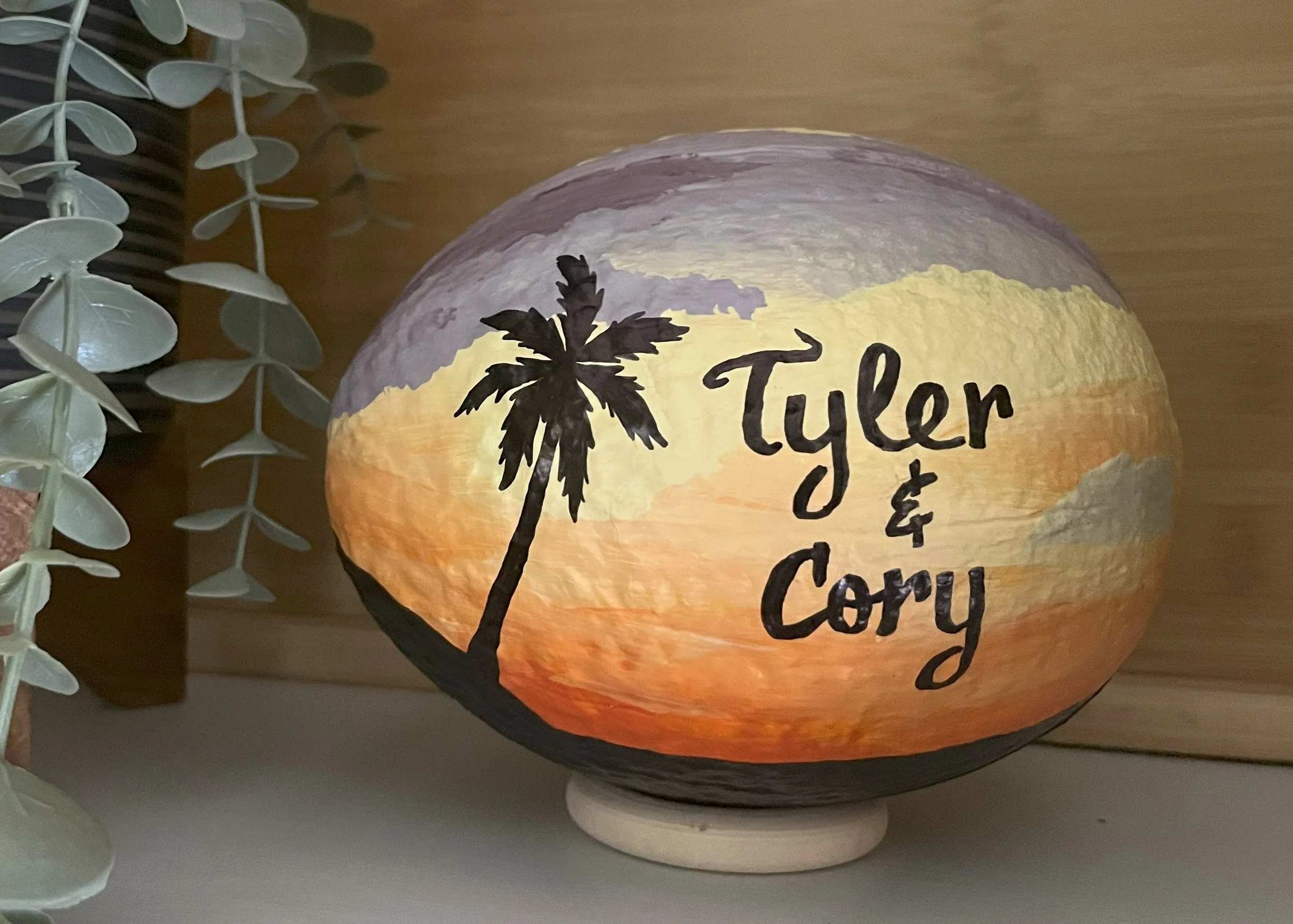 Painted Hollow Coconut