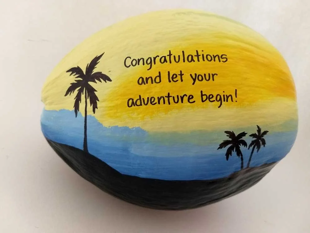 Custom Hand-Painted Coconuts for unique graduation gifts
