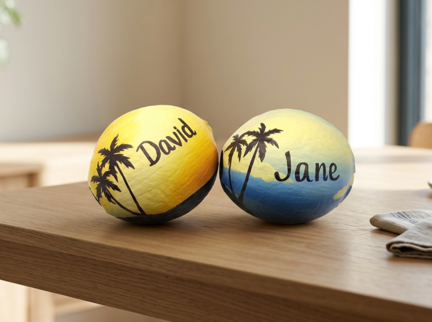 Incentive trip welcome gift ideas. The ultimate pillow gift that greets executives when checking into their tropical resort. Lightweight, easily packed or displayed.