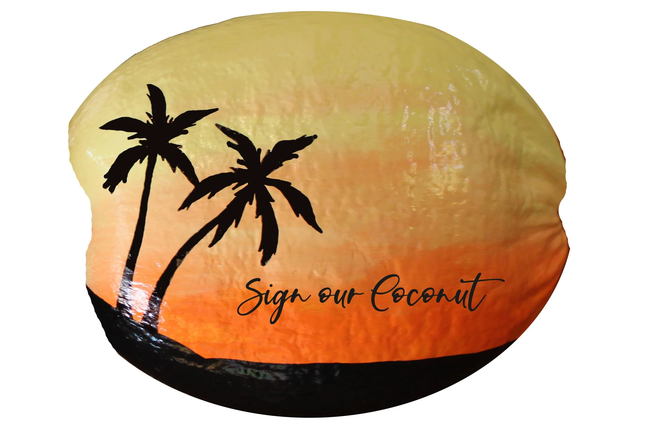 painted coconuts are unique and unexpected gifts