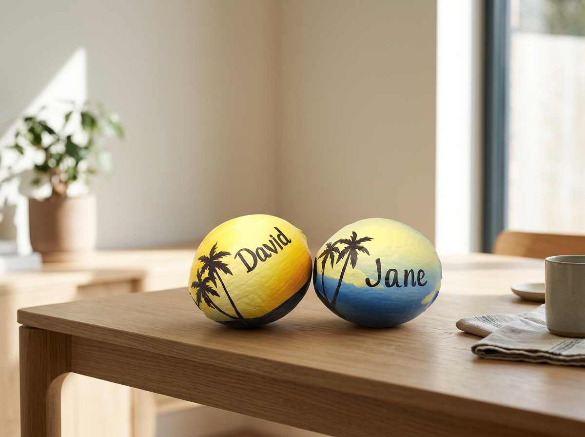 Clearance Custom Painted Coconuts