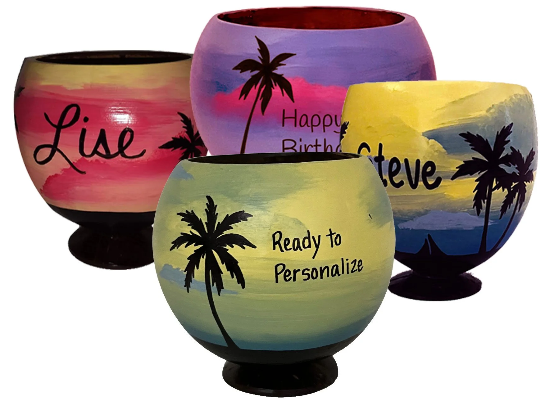 Personalized Coconut Cup / Kava Bilo