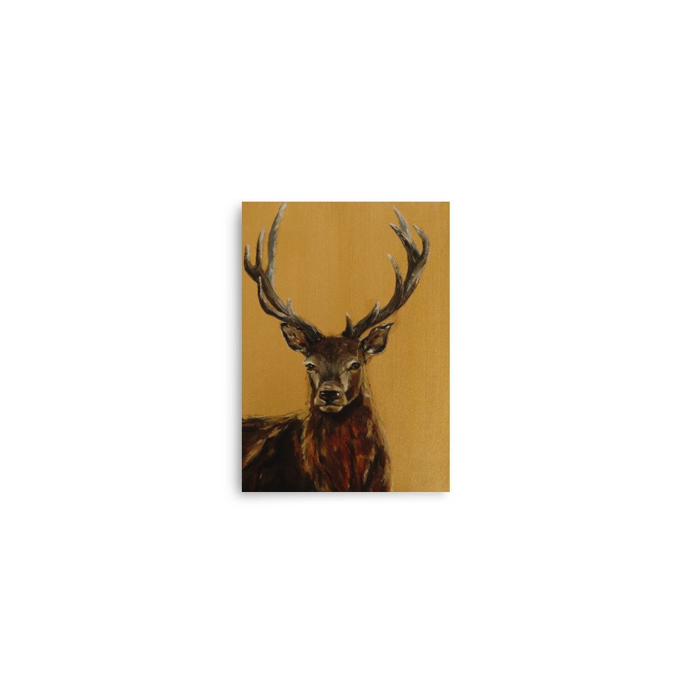 Gilded Wild — Stag Fine Art Print