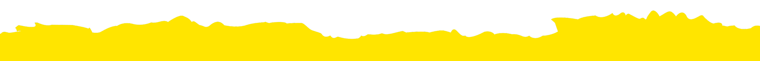 A jagged, torn yellow banner on a black background.