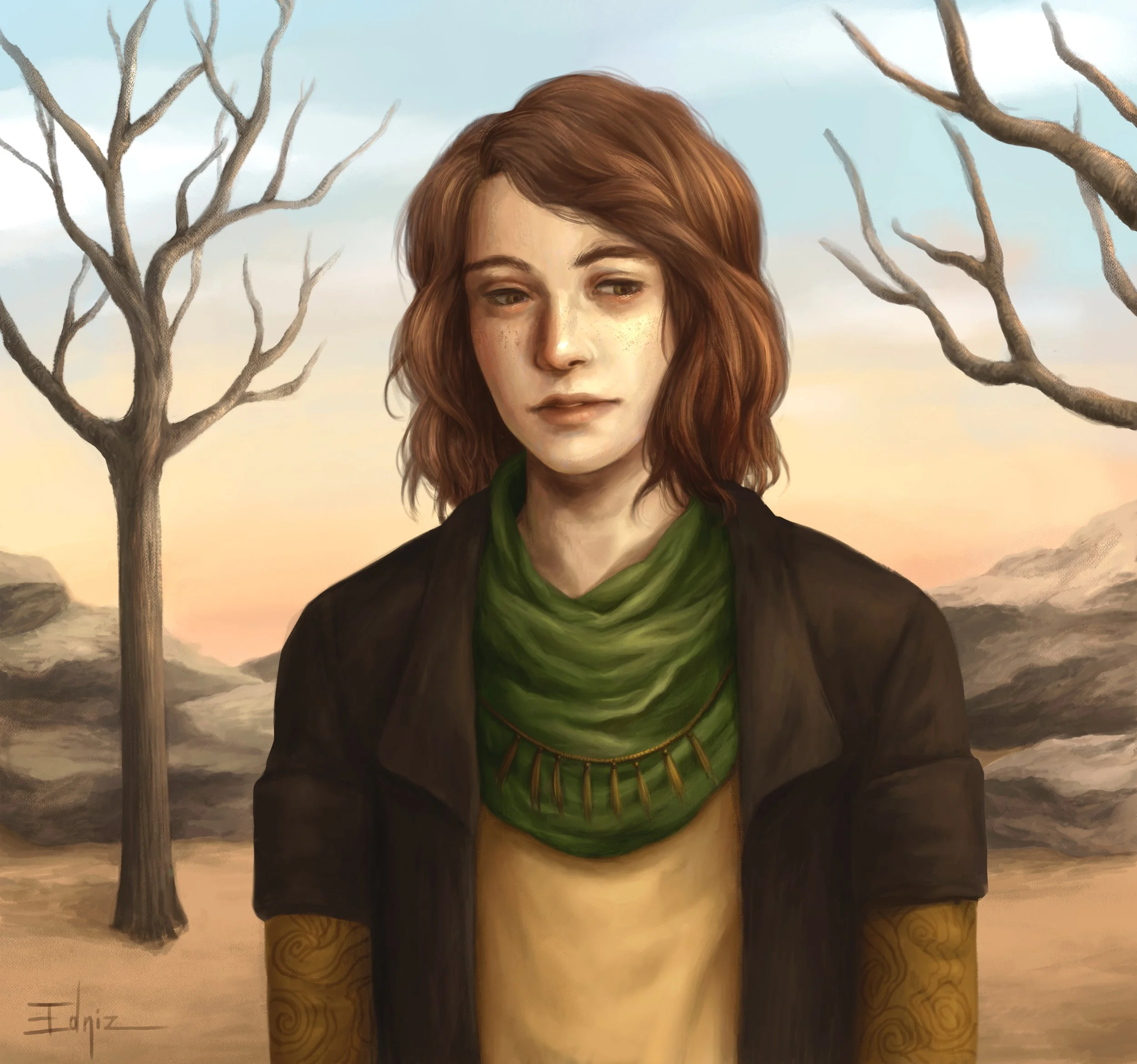 "They were always of the land and they were the land themselves", 2016, Digital Painting