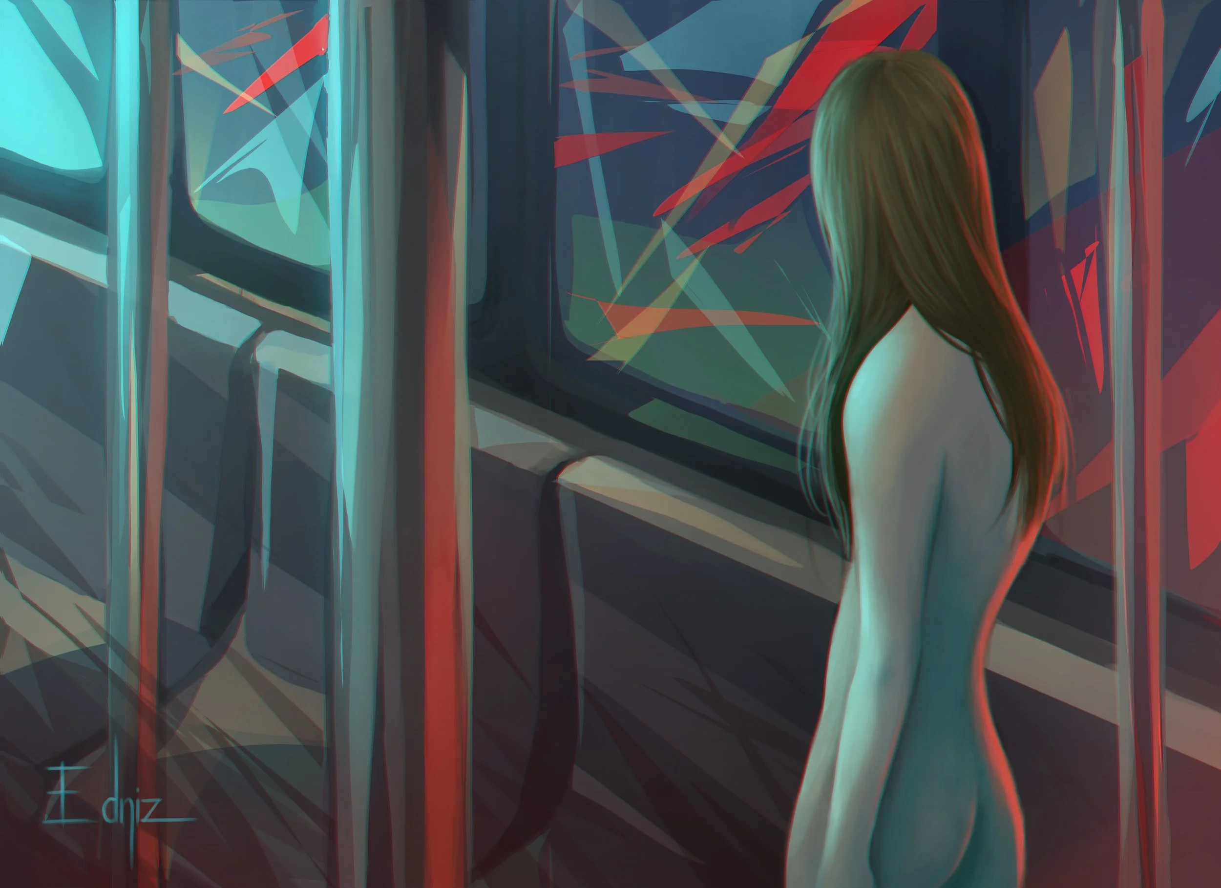 "Turbolina", 2014, Digital Painting