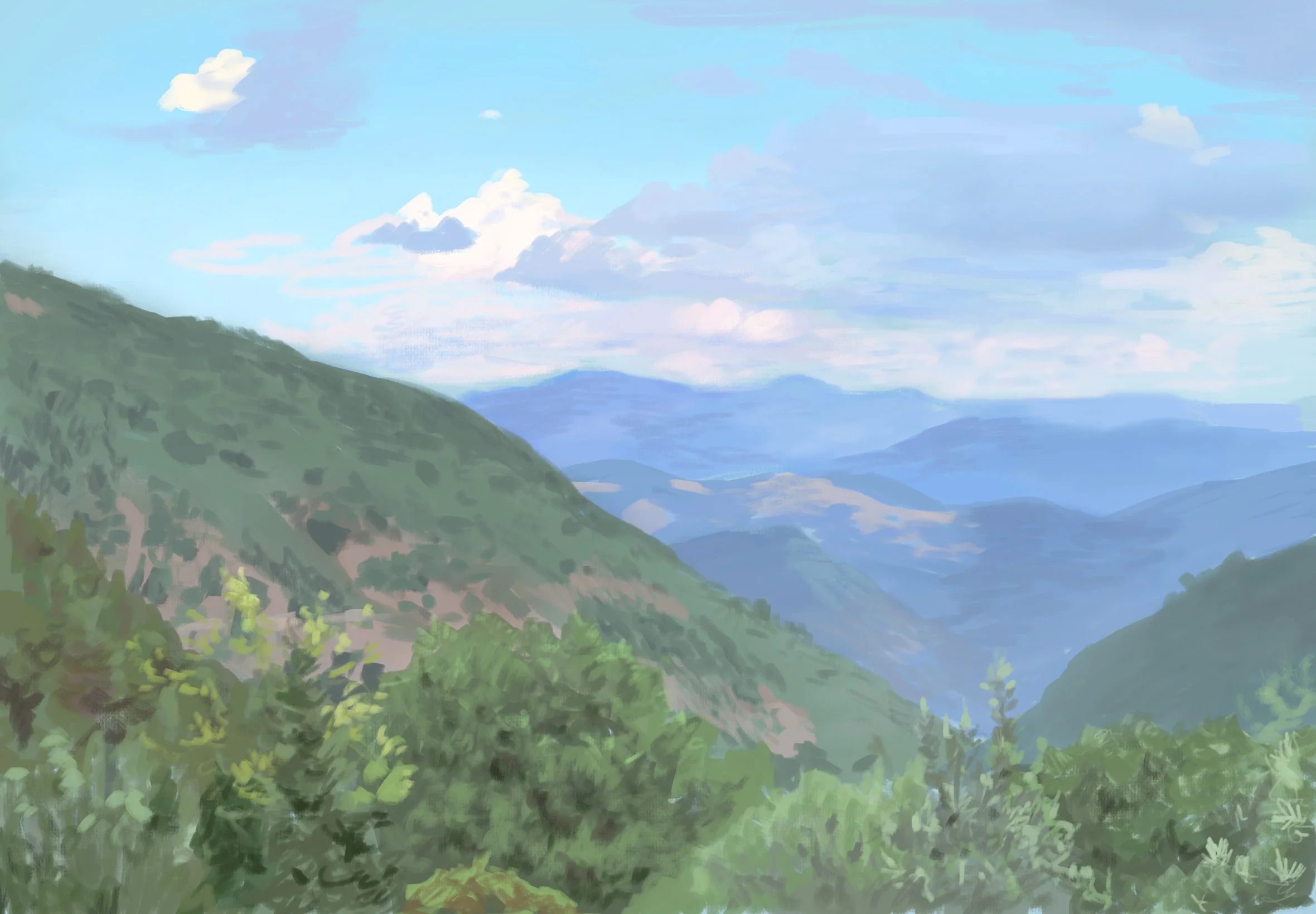 Plein air, digital, 2025