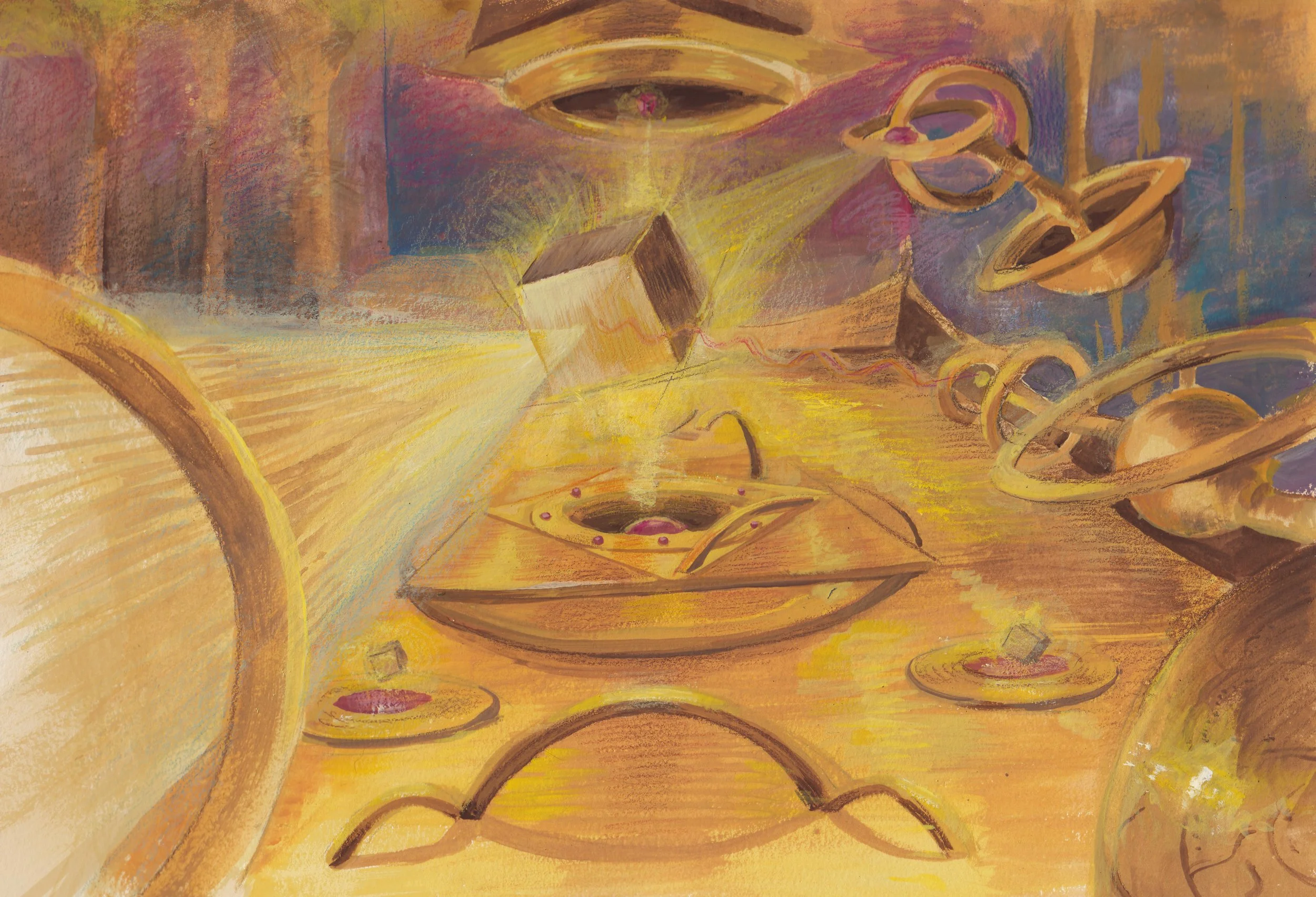 Fool's Gold , 2022, acrylic on paper