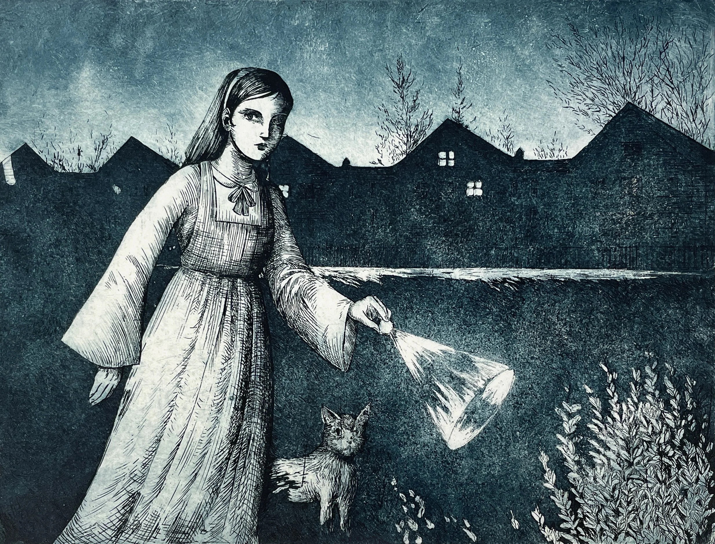  The Search , 2024, etching, 17,5x25 cm