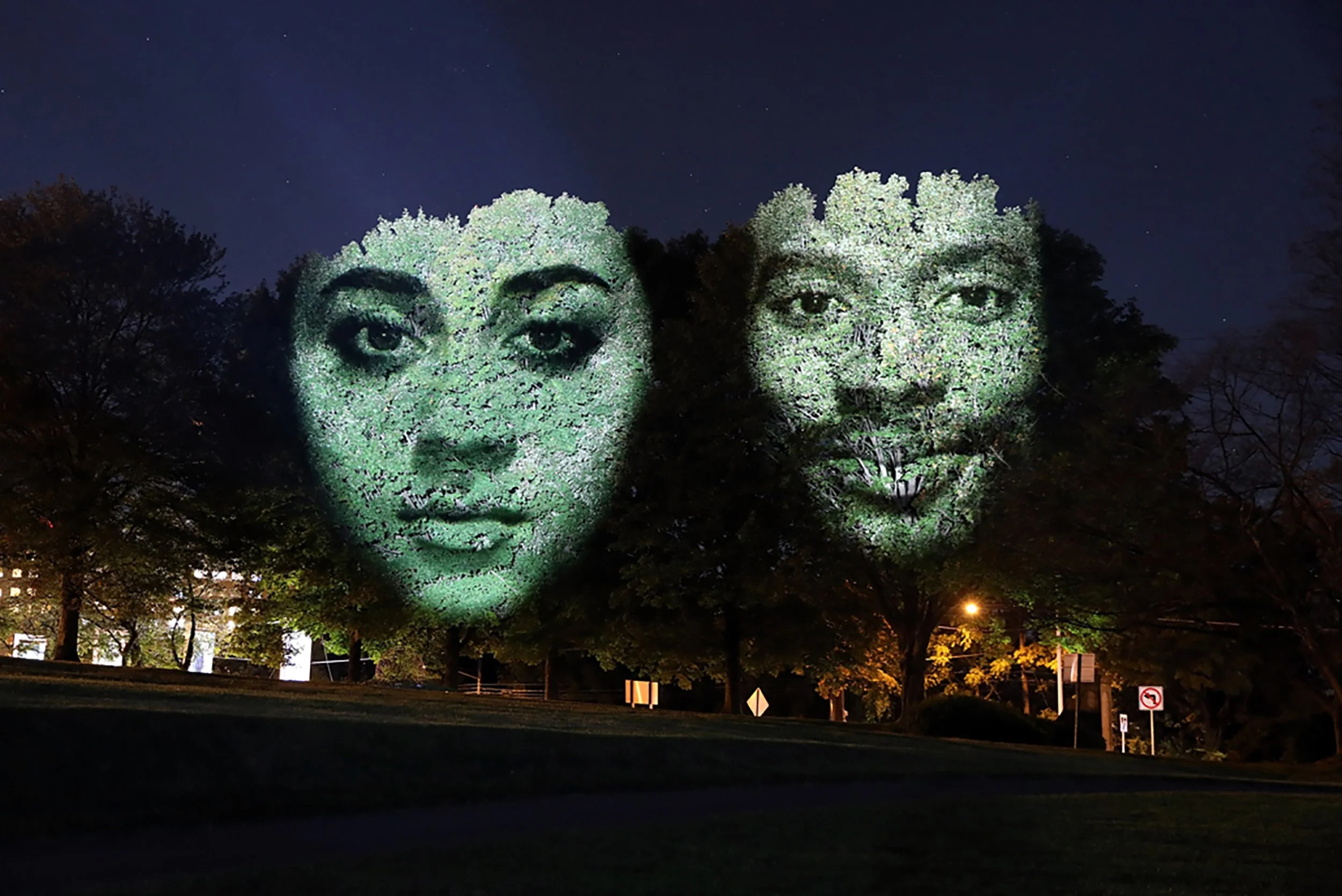 Projection exhibit at Strathmore Arts Center