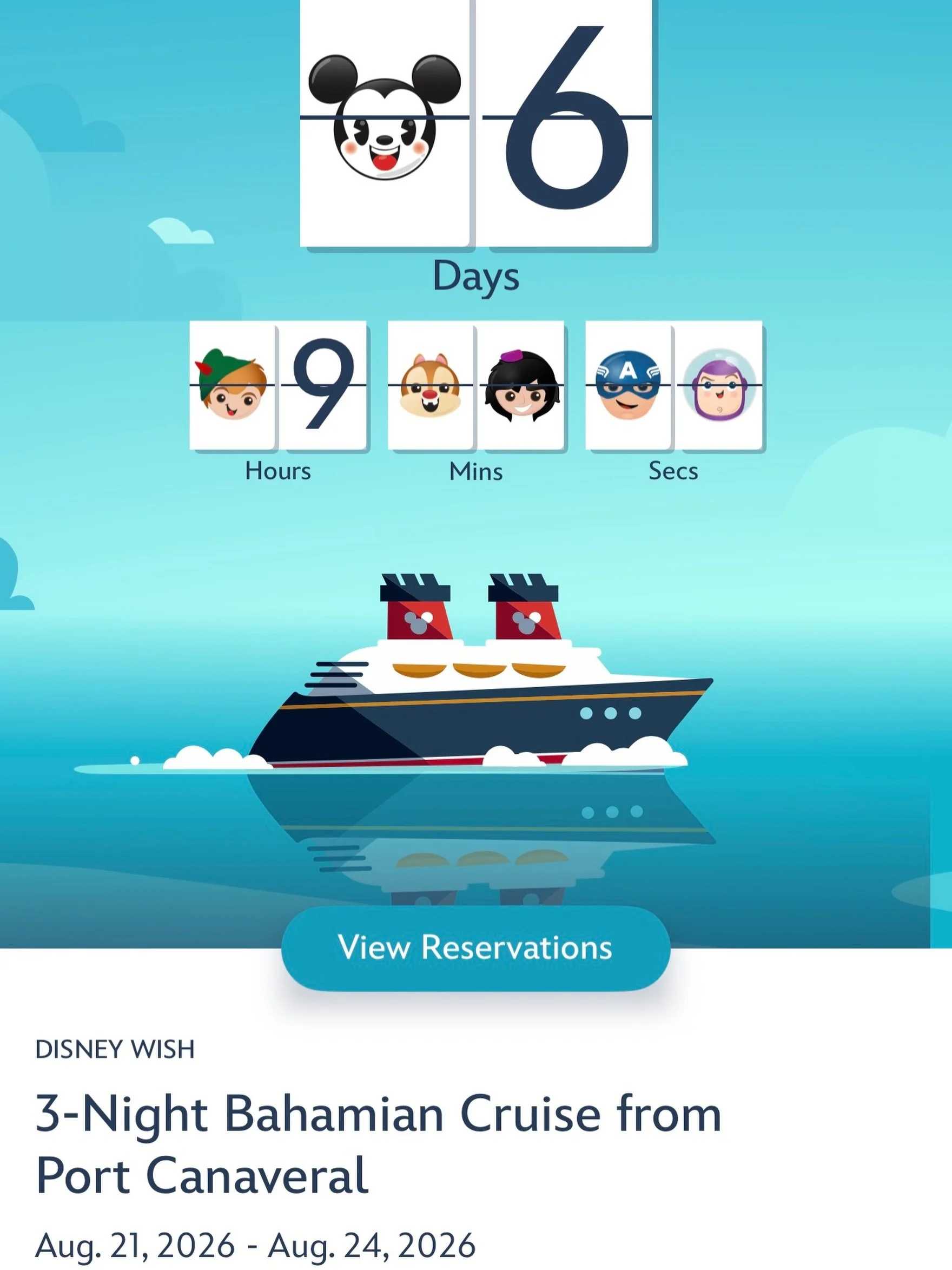 ✨ ONE WEEK! ✨

Exactly one week from today, at 3 PM, I&rsquo;ll be sailing away from Port Canaveral aboard the Disney Wish for an agency sailing! 🚢🌴

I&rsquo;ll be spending the weekend experiencing the ship firsthand&mdash;checking out the dining, 