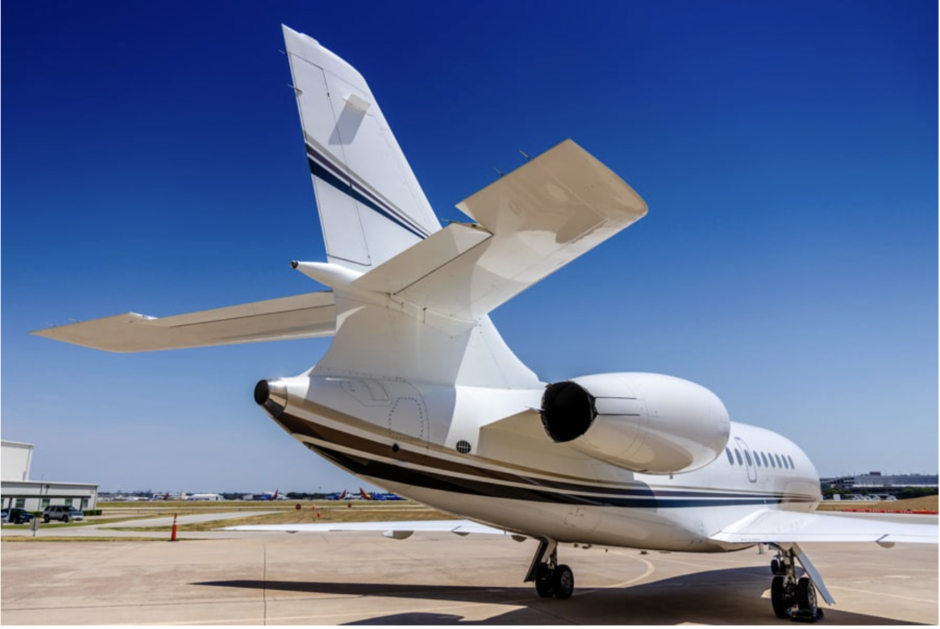 Professional private jet exterior detailing in Chino, California