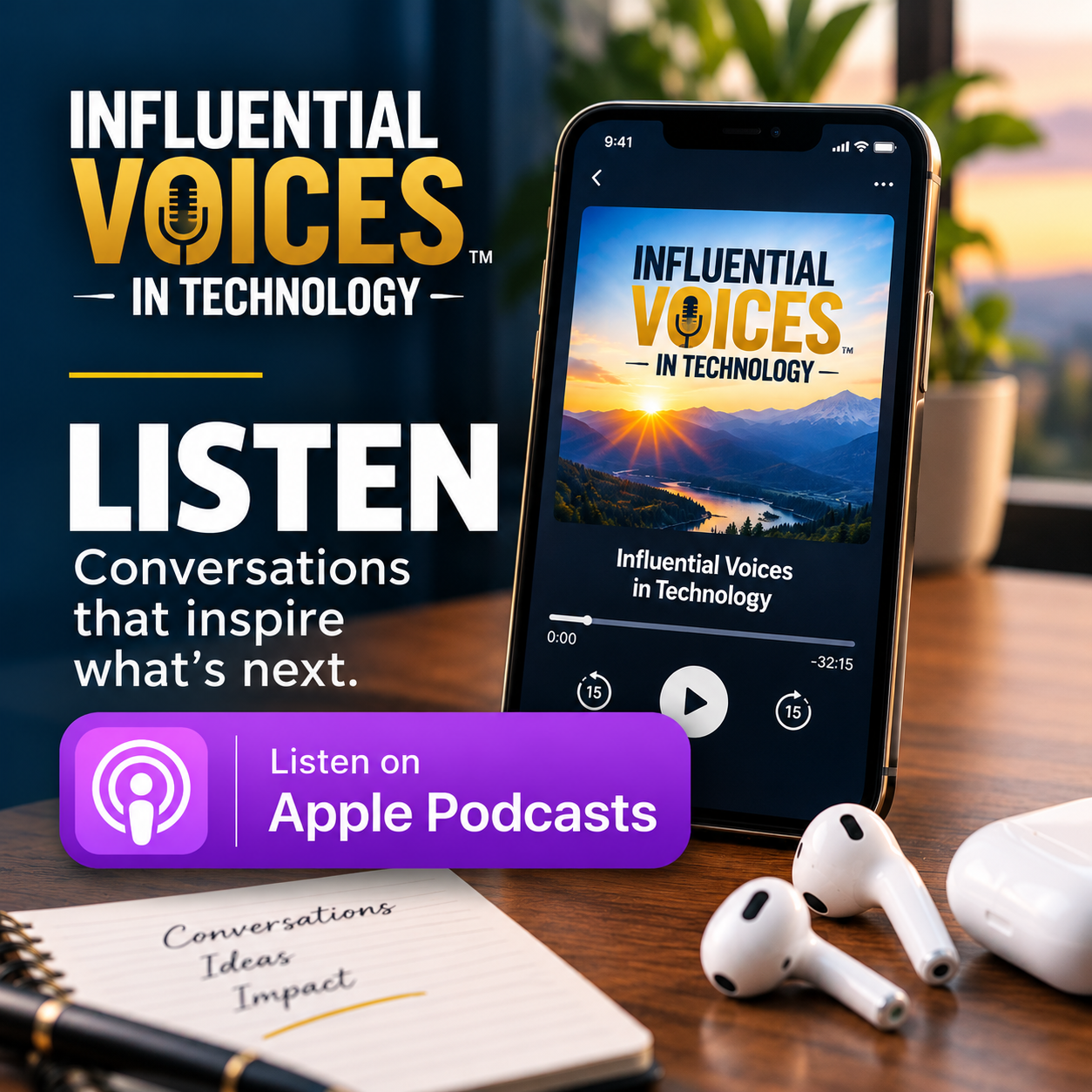 Influential Voices in Technology™ podcast on Apple Podcasts, featuring conversations about technology, infrastructure and human potential.