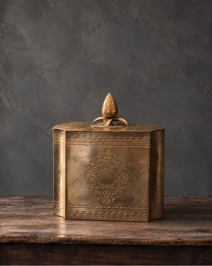 Antique Ornate Brass Box
