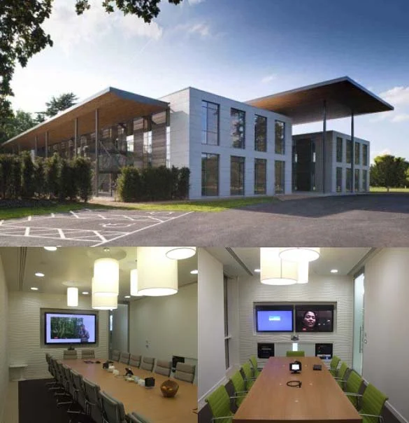 Conference room AV installation