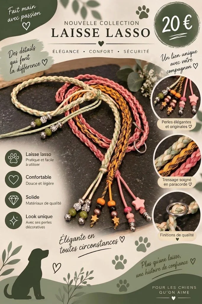 Laisse Lasso en Paracorde