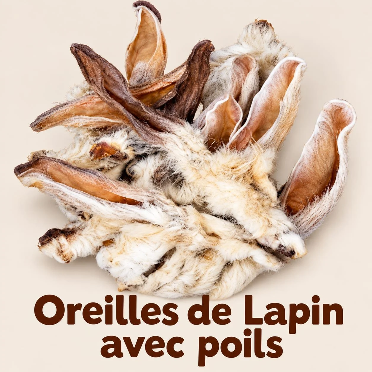 Oreilles de lapin avec poils