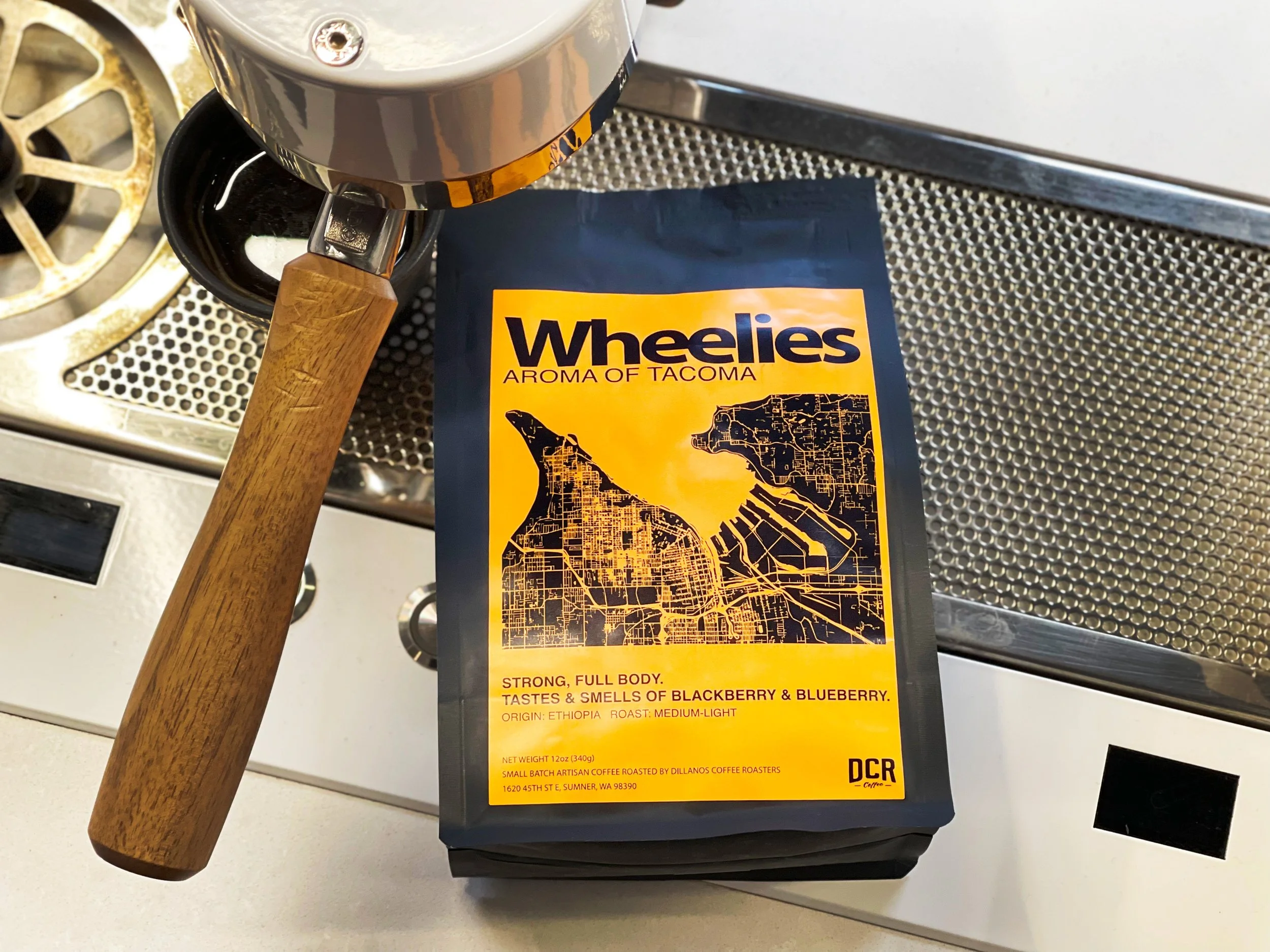 Wheelies Coffee Label
