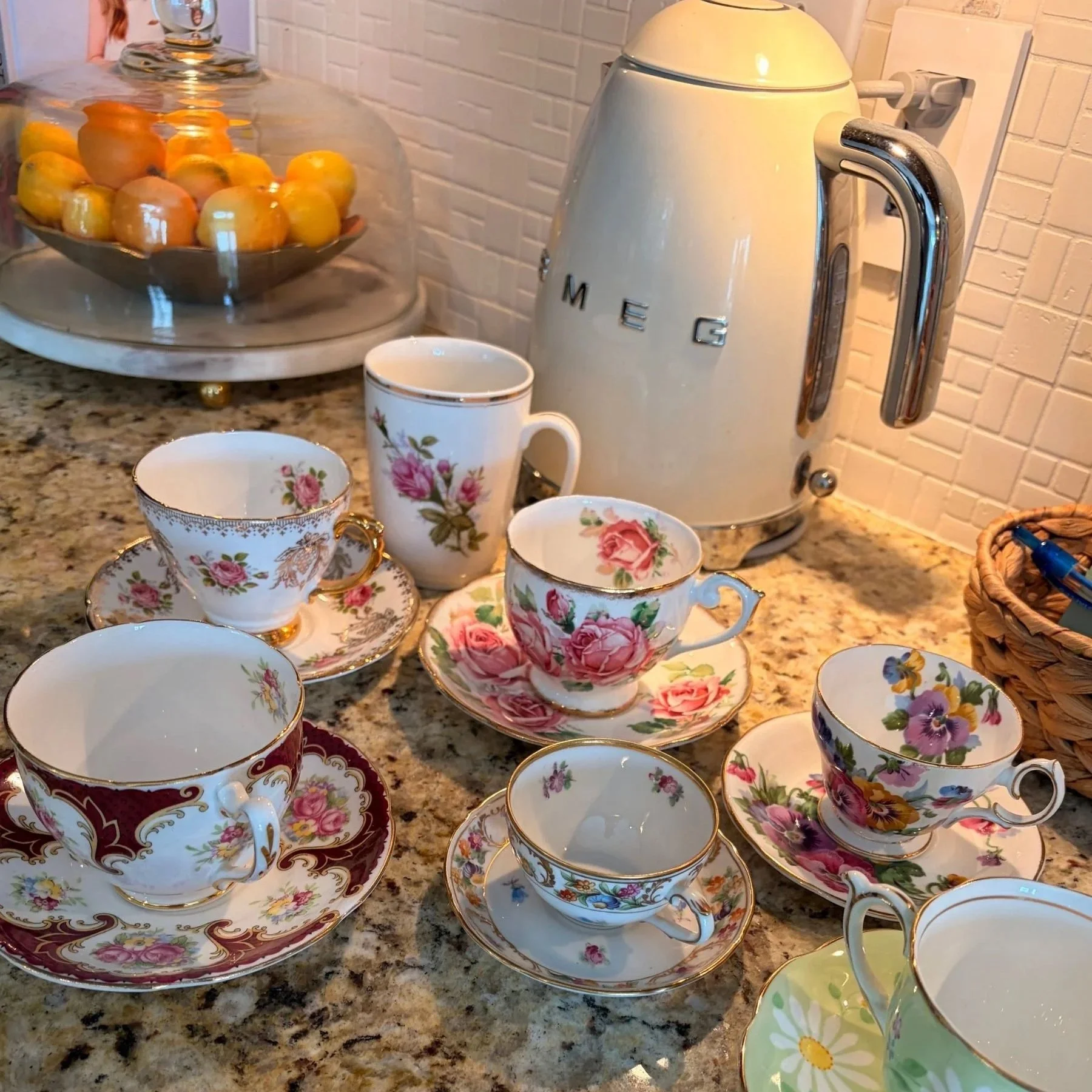 Vintage Floral Teacup Collection