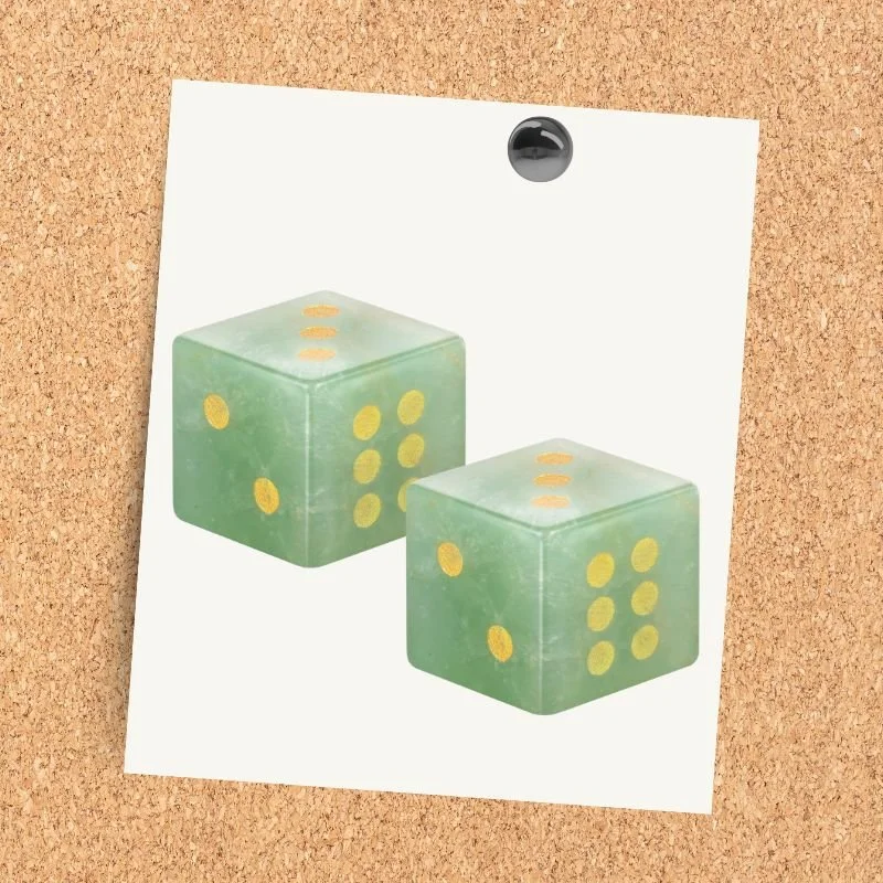 Green Mahjong Dice