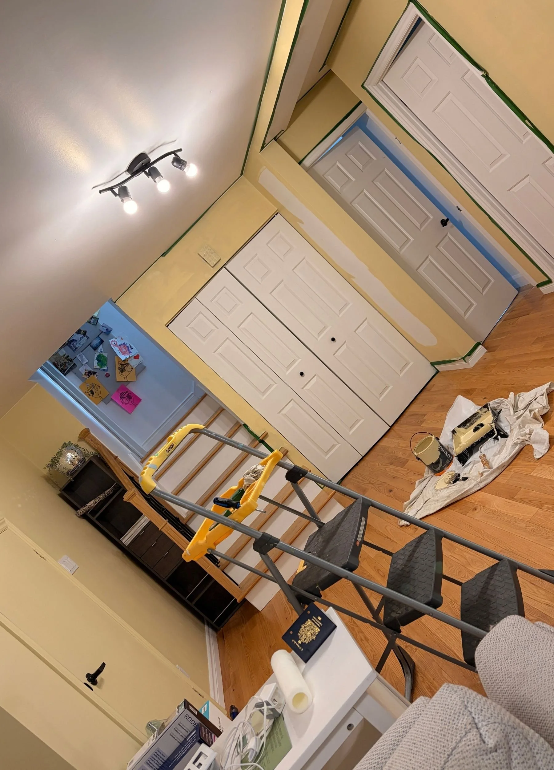 Painting the Basement Family Room