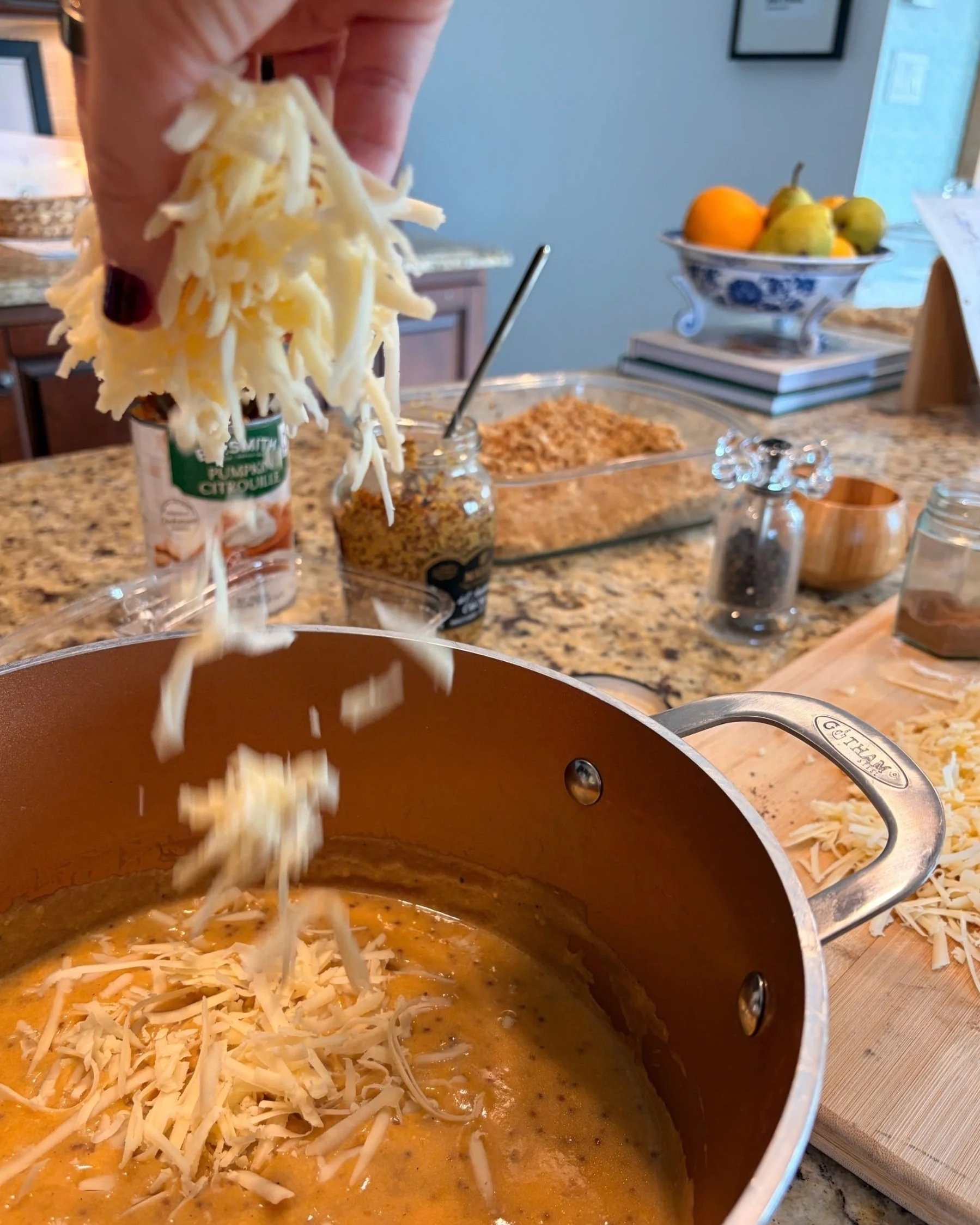 ADD THE CHEESE