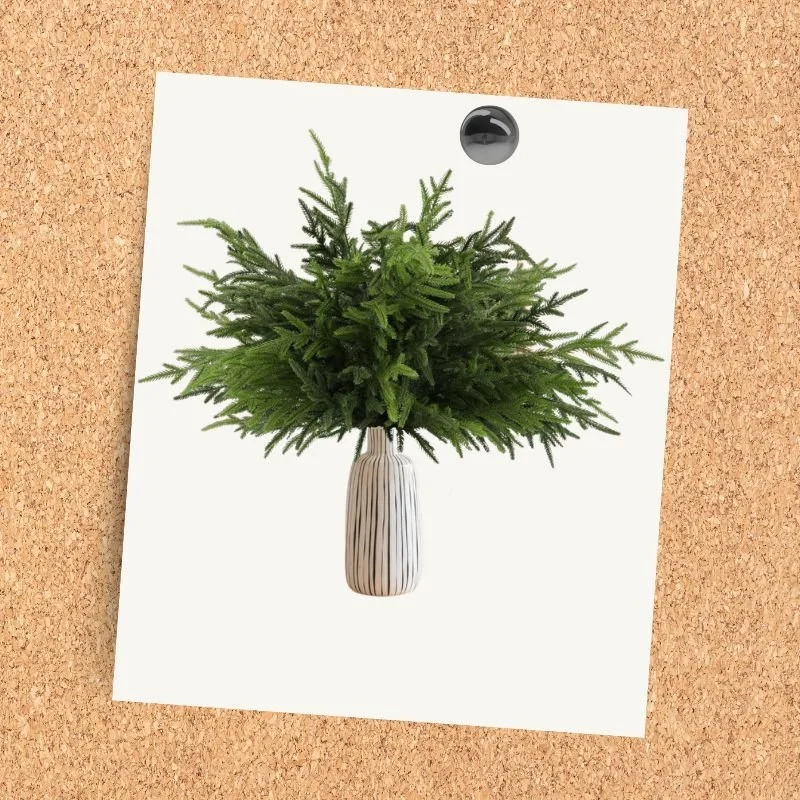 FAUX CEDAR GREENERY STEMS