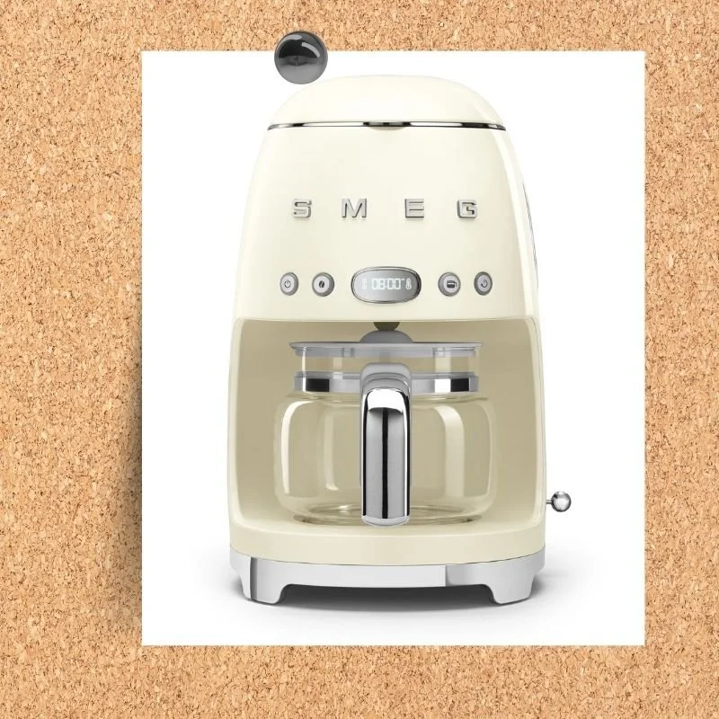 Cream SMEG drip coffee maker