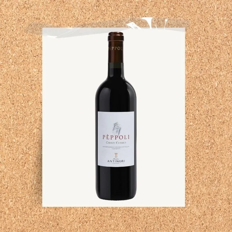 Pèppoli Chianti Classico red wine bottle