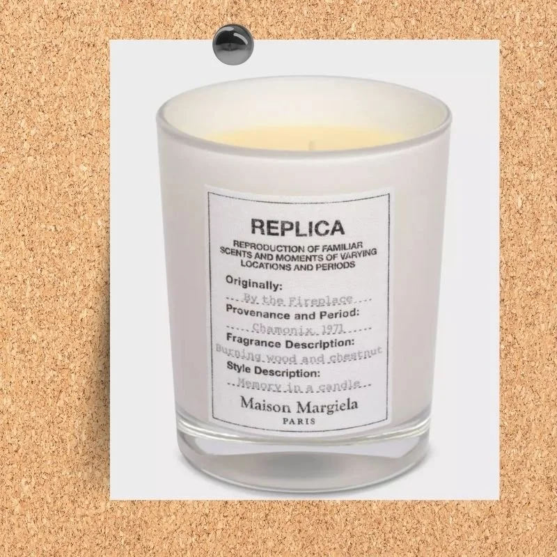 Maison Margiela Replica By the Fireplace candle for cozy autumn evenings