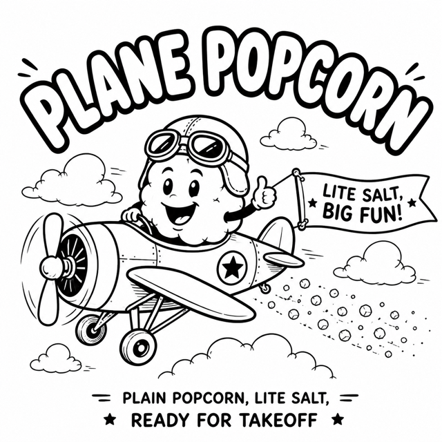 Plane Popcorn