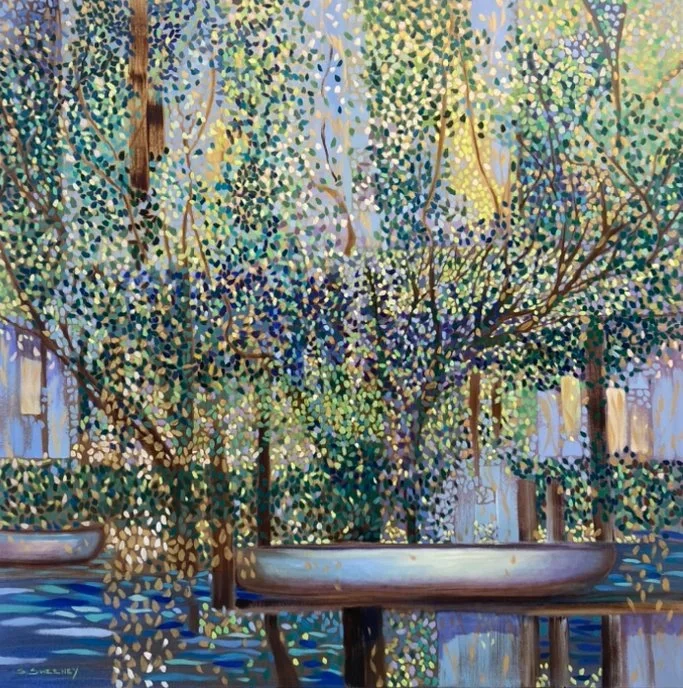 Simple Quiet Pleasures, 2025. Oil on canvas - 36" x 36"