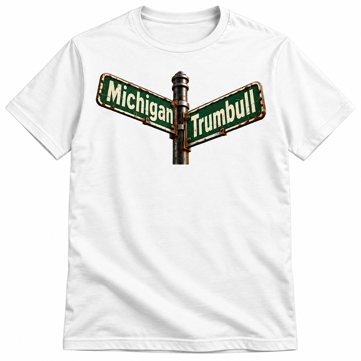 Weathered Michigan and Trumbull Street Signs Tee.png