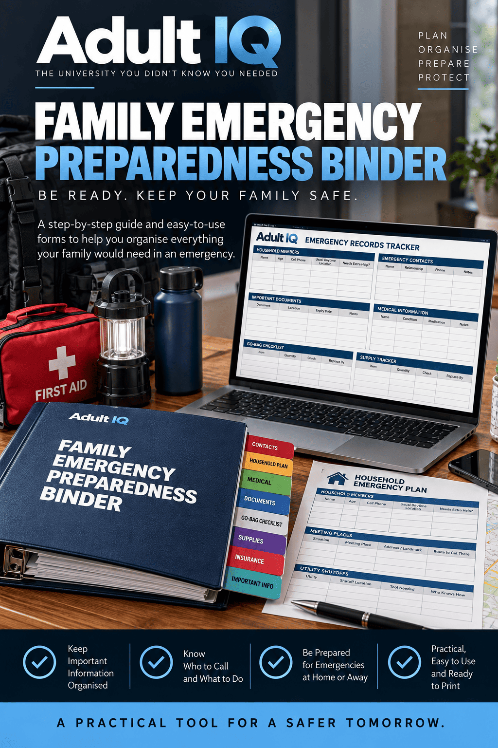 Family Emergency Preparedness Binder