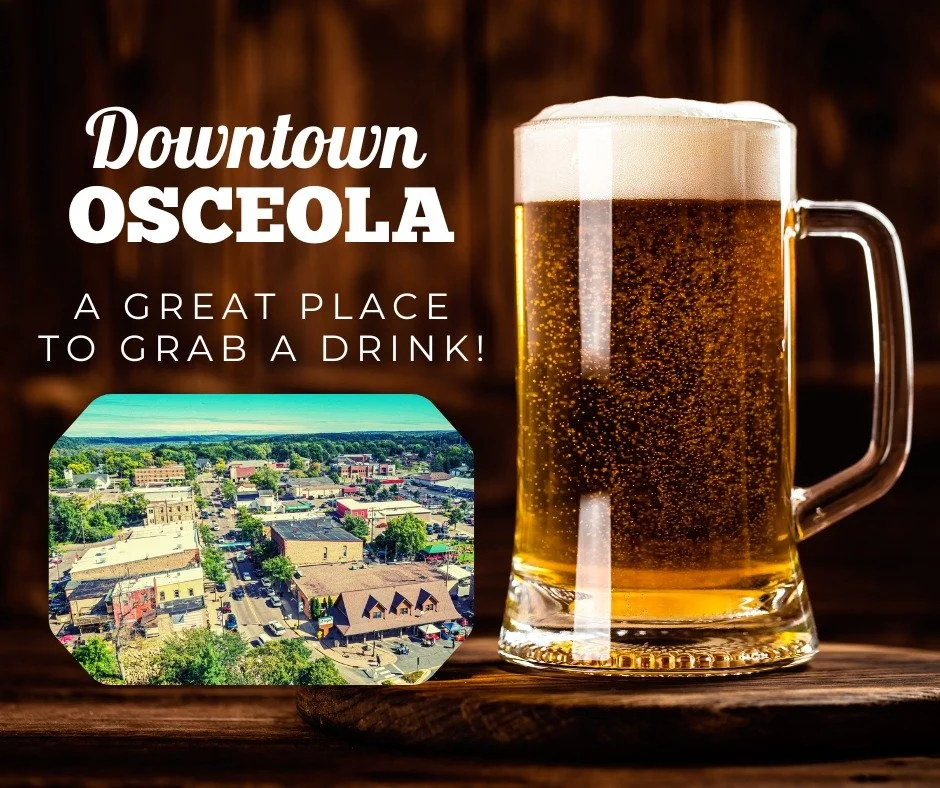 🍻 Downtown Osceola is a great place to grab a drink!
Whether you&rsquo;re meeting friends after work, toasting the weekend, or just craving a cozy seat and good conversation&mdash;our downtown spots have you covered.

Tag your &ldquo;one more round?
