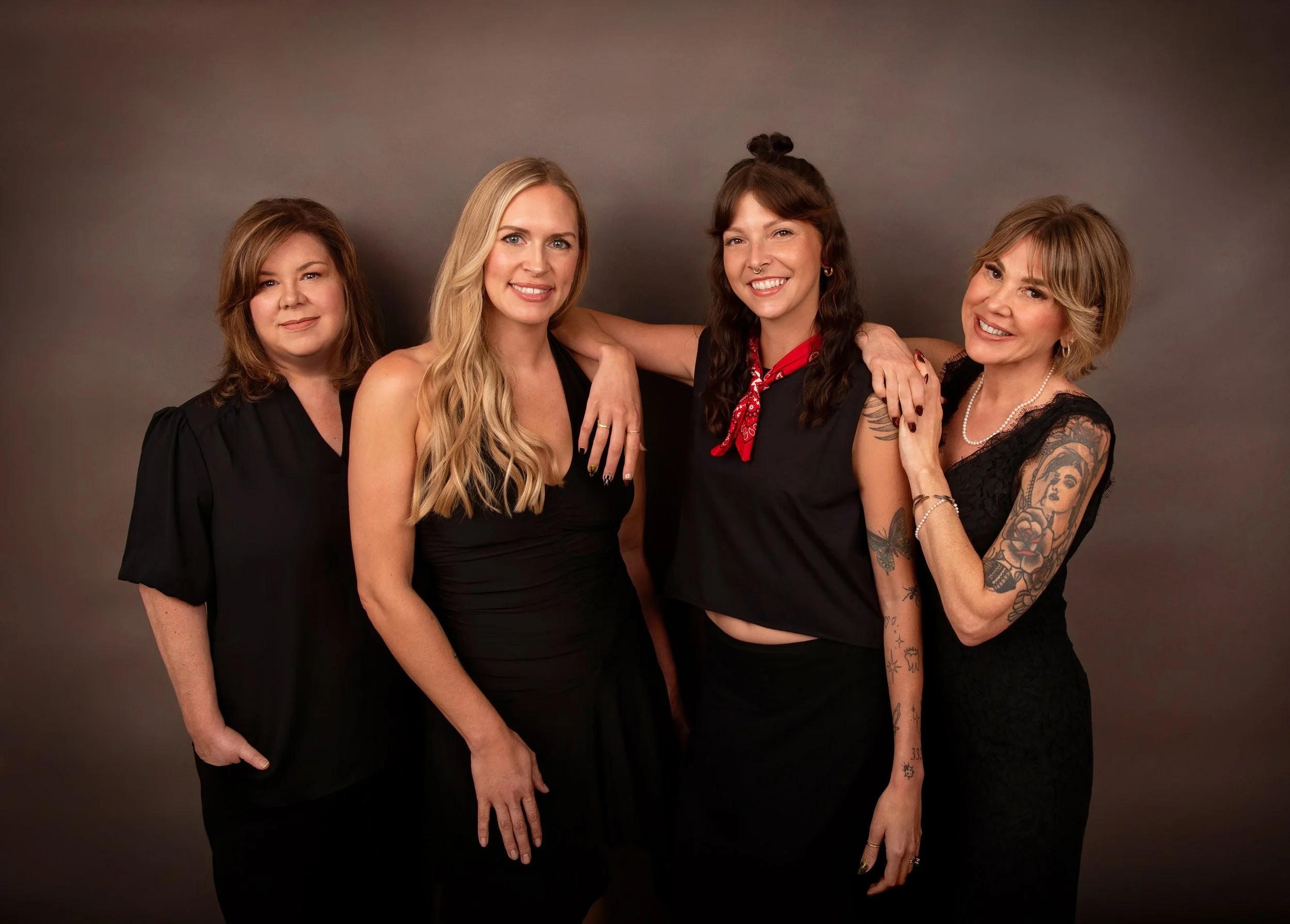 Heather Mahoney and the Raven Hair Studio stylists in Palmer, Alaska