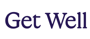 Text saying 'Get Well' in purple letters.