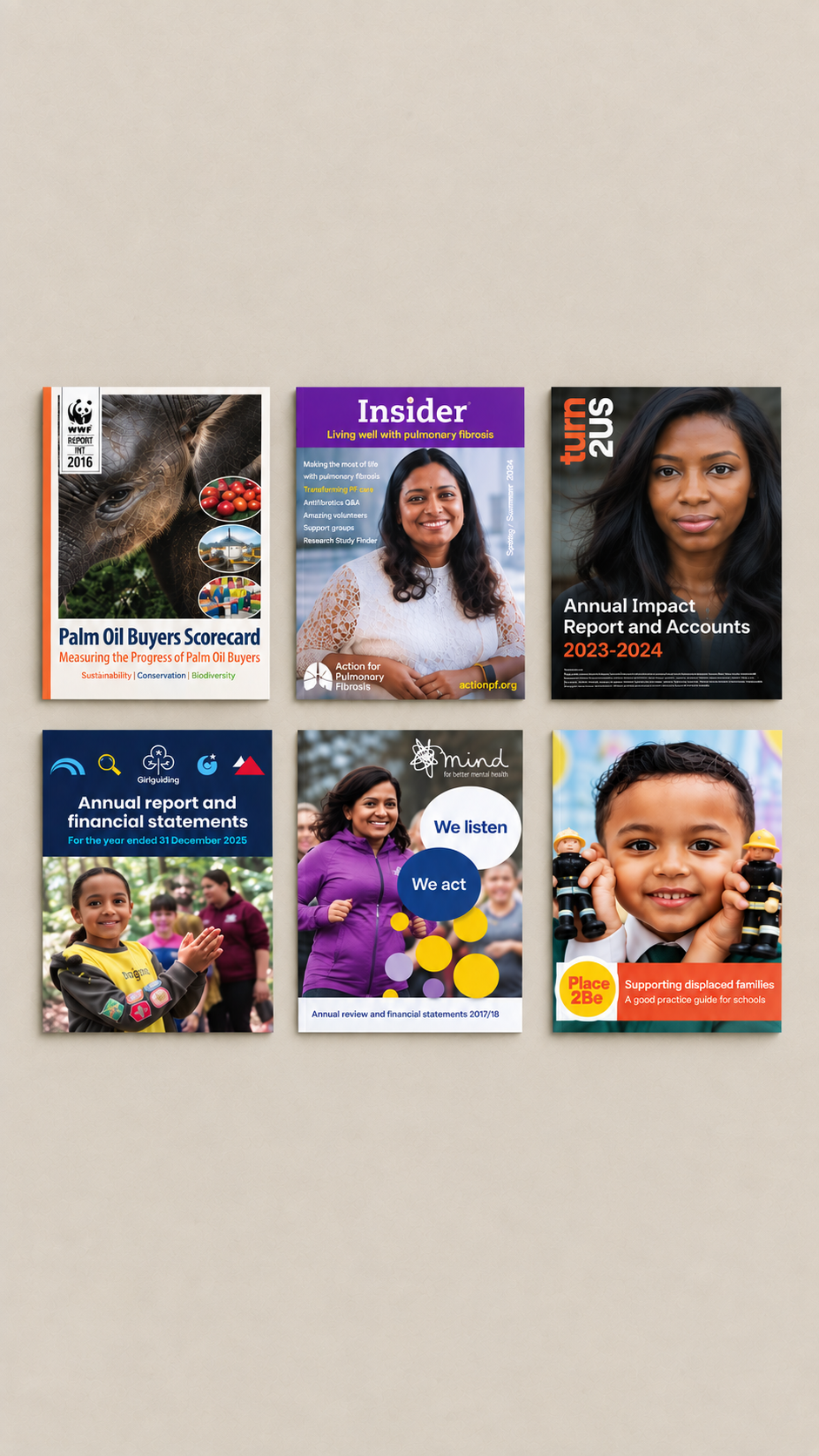 Covers of 6 publications Jennifer has worked on
