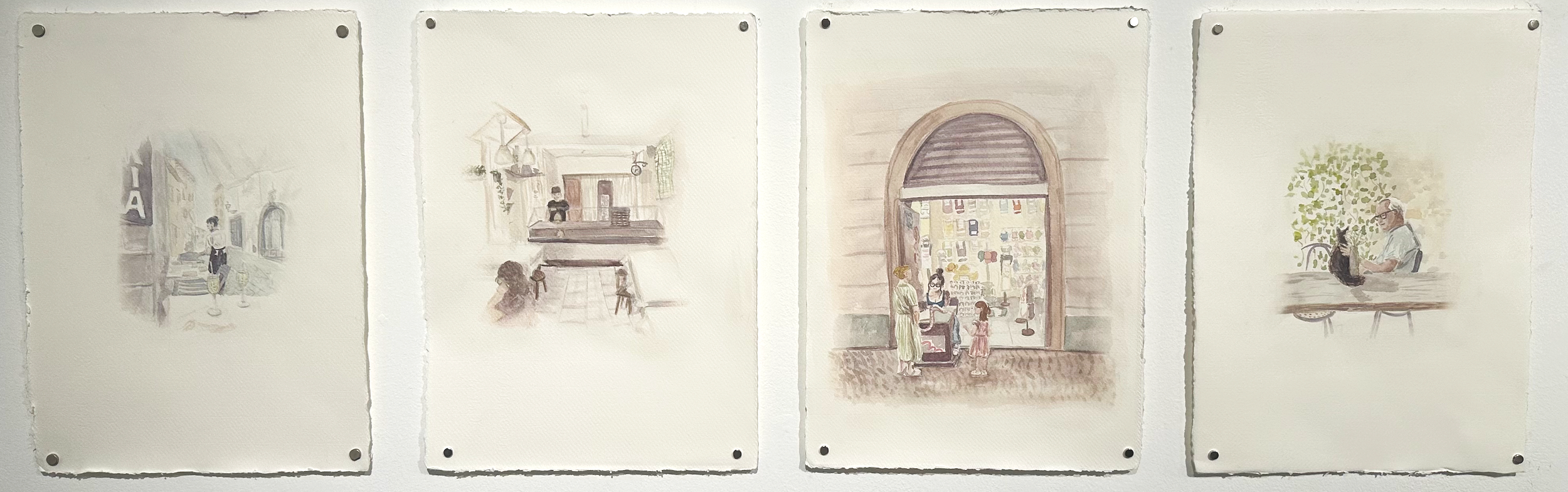 "Collective Memories"
September 2026, 
~ 11.8in x 15.8in, 
Watercolor