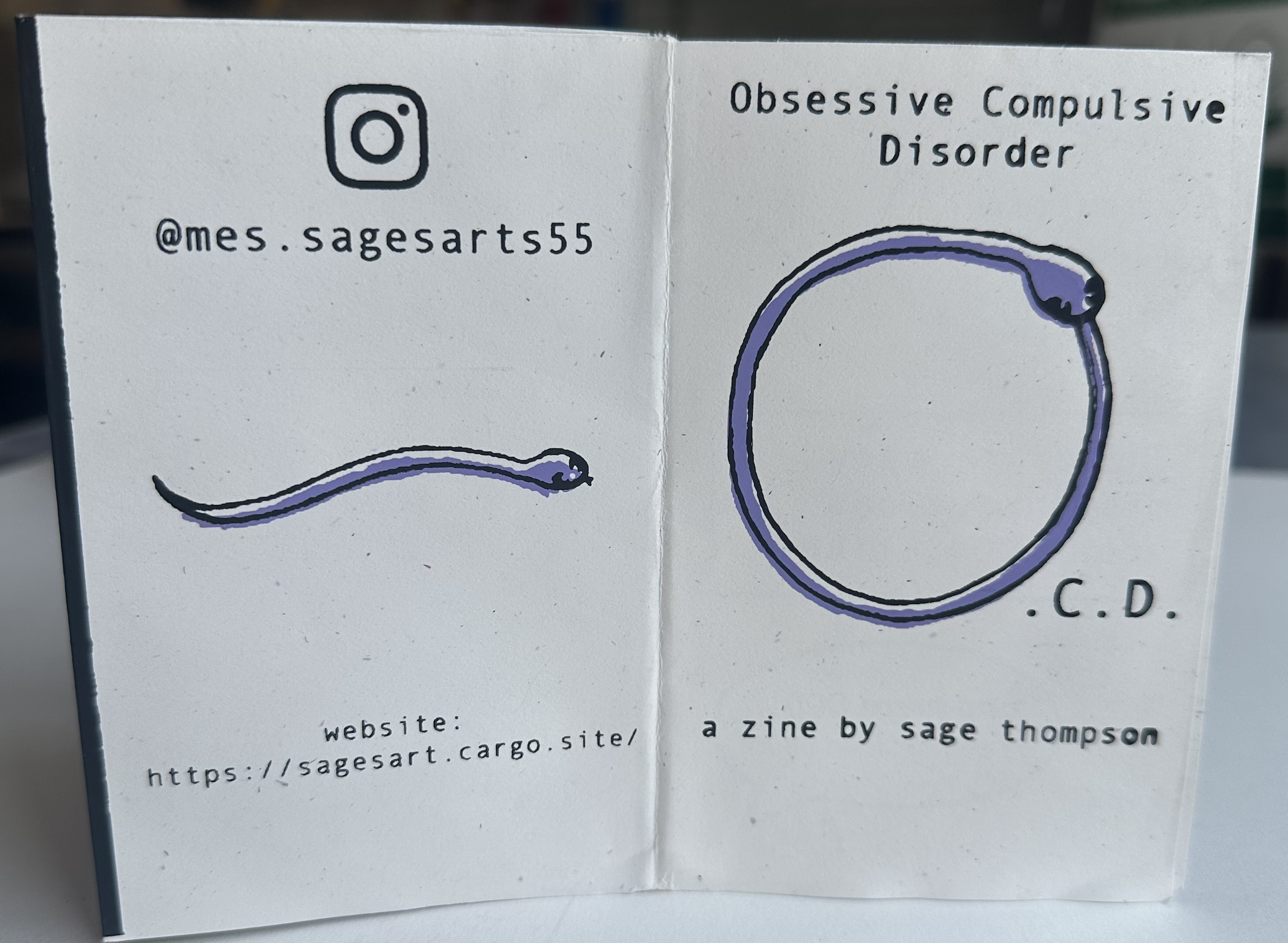 Physical Silkscreen Zine 