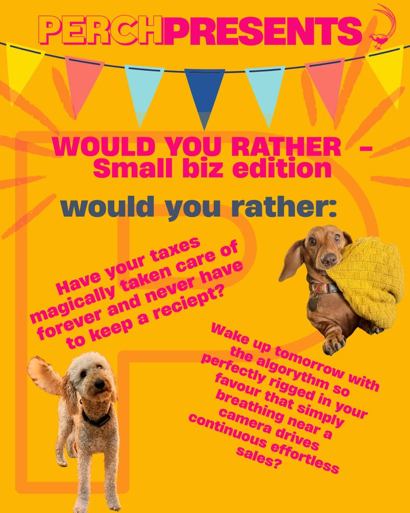 What are you going for?

It&rsquo;s a tough one 🤣

#wouldyourather #smallbiz #bedford