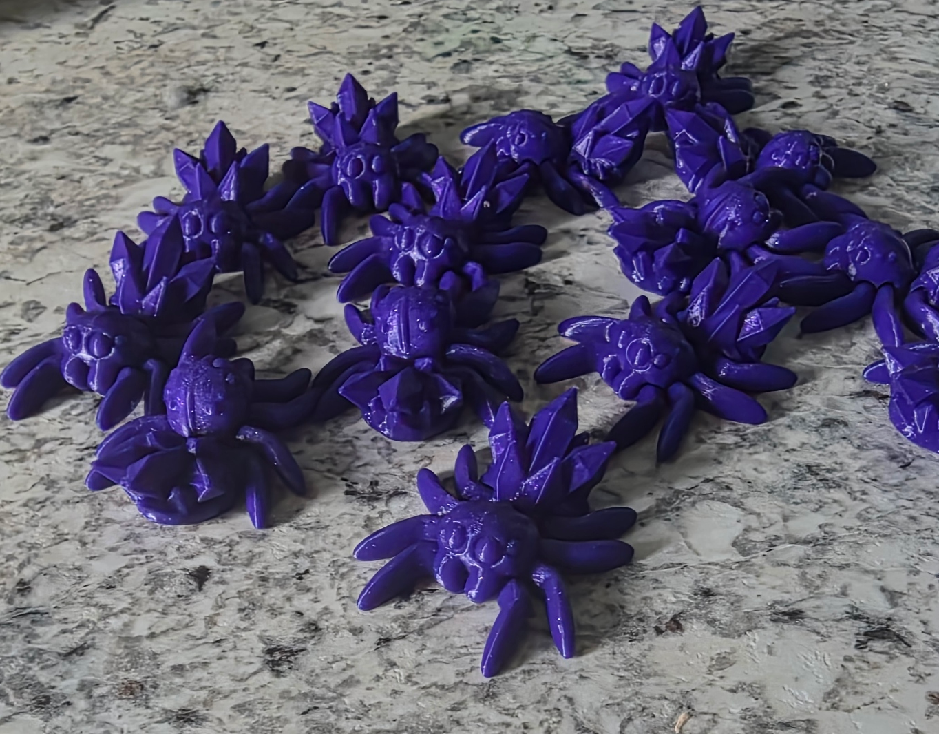 Crystal Spiders - Purple