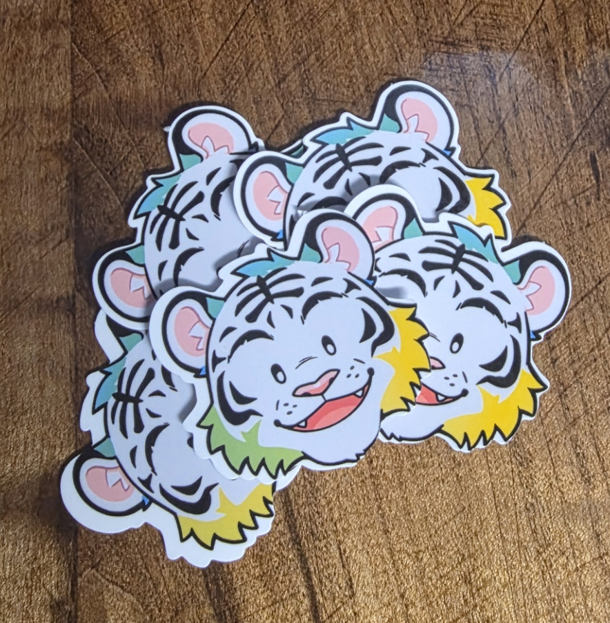 Rainbow Tiger Stickers