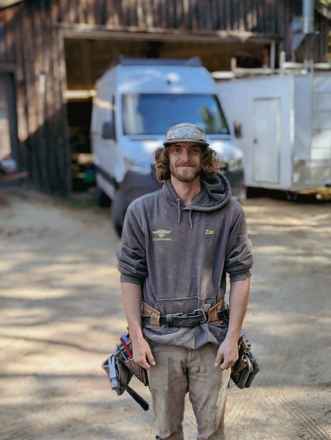 Zac, a highly skilled, detail-oriented carpenter.