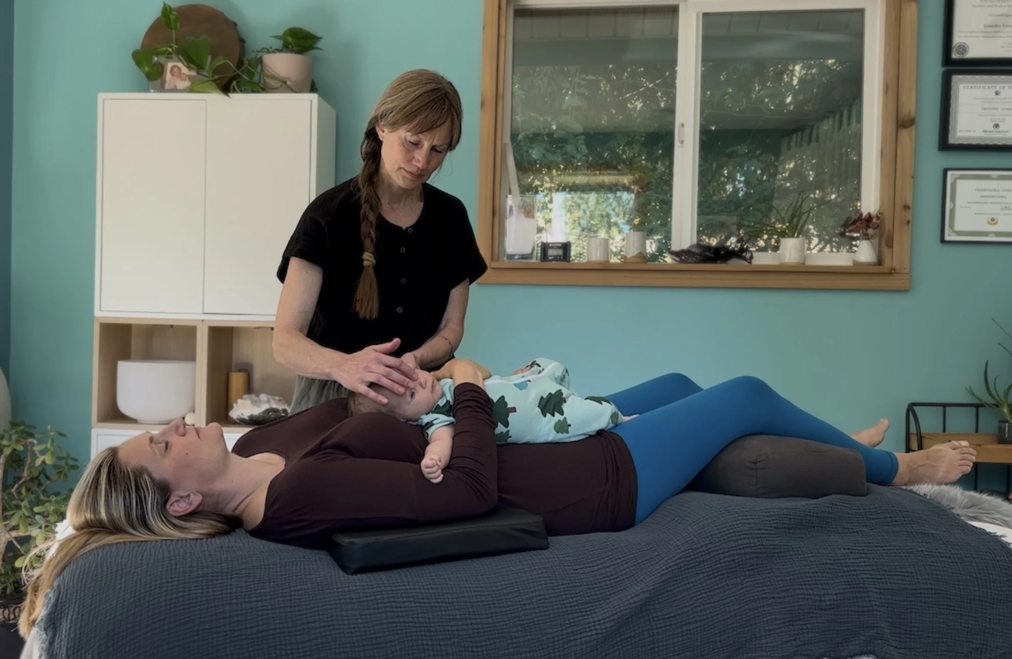 Mom and Babe Craniosacral + CFT Jennifer Ursell
