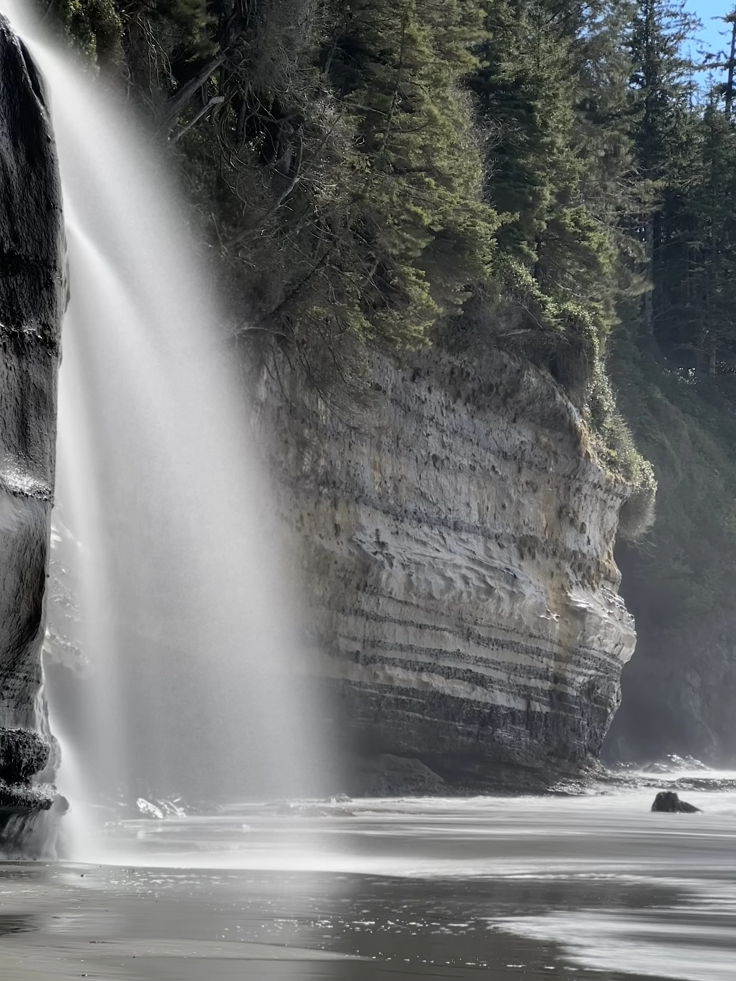 waterfall on a beach, craniosacral + acupuncture
