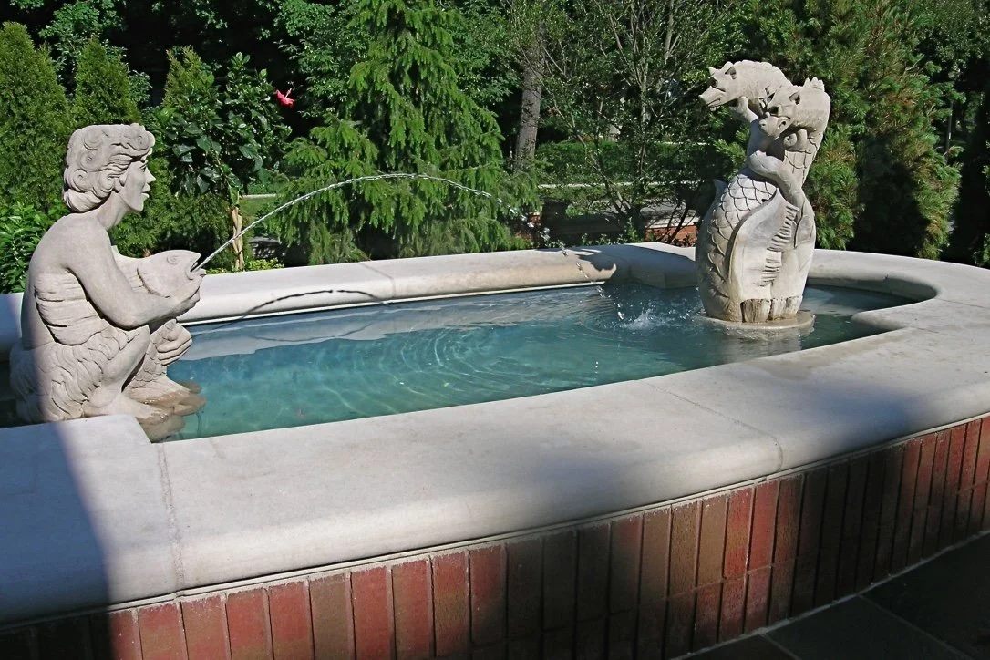 Fountain at Grendelwhym Manor by Cary Shafer